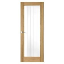oak veneer internal glazed doors