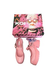 Koi Shoes Pink Butterfly New Tira Mary Janes Good Fairy RRP £55 Size UK 4 Jelly