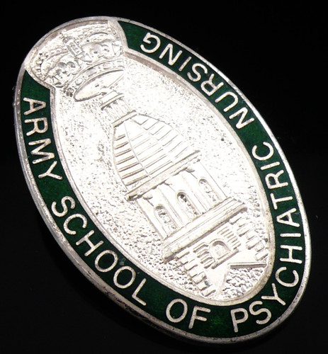 Vintage enamel nursing badge - vintage,