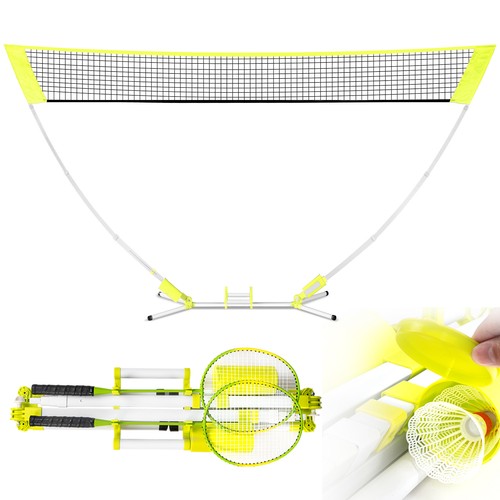 Badminton net set foldable - badminton,