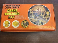 Vintage Meccano Crane Building