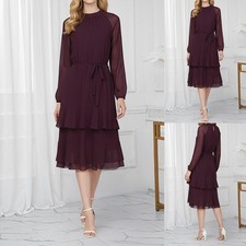 Women Chiffon Elegant Midi