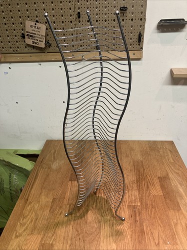 Vintage chrome wave rack - chrome,