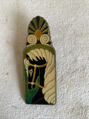 Vintage brass enamelled - vintage,