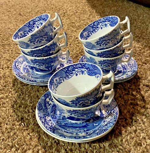 Vintage spode blue italian - blue, 8