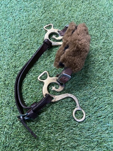 Brass hackamore bit - brass,