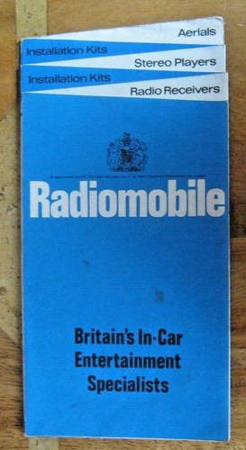 Radiomobile car radio and - radiomobile,