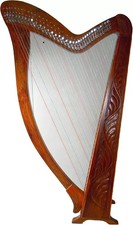 36 Strings Harp Irish Folk Musicals Rosewood Stand Irish Harp Celtic Lever Harps