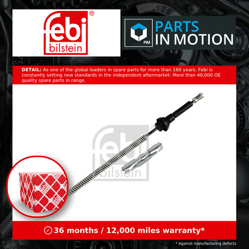 Handbrake cable rear left - handbrake,