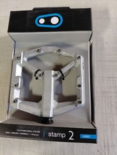 CRANK BROTHERS PEDAL STAMP 2, RAW SILVER, LARGE, V2, NEW