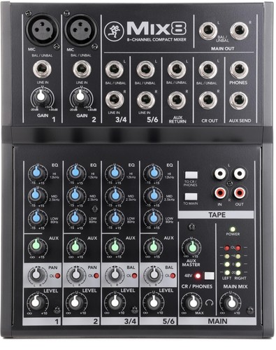 Mackie mix8 channel compact - mackie, 8-channel