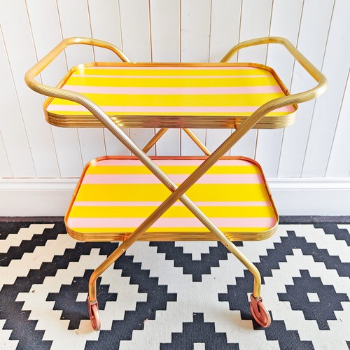 Vintage retro folding yellow - folding,