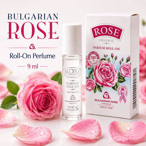 Bulgarian rose roll perfume - rose, roll-on