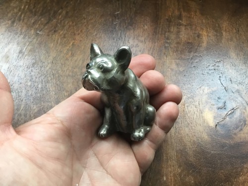 Antique french bulldog nickel - french,