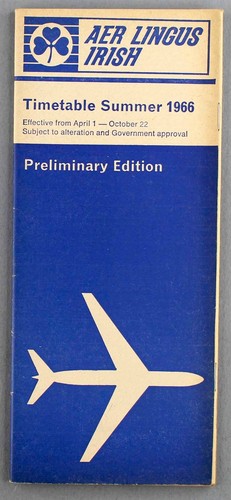 Aer lingus airline timetable - aer,