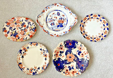 5 x Very Old Japanese Imari