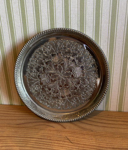 Vintage silver plated floral - vintage,