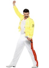 Mens Queen Yellow Freddie Mercury Costume