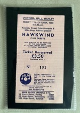 Hawkwind Concert Ticket -