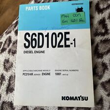 komatsu s6D102E-1 diesel engine parts book -pc210-6k Series Engine