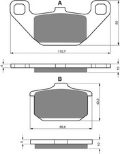 Brake Disc Pads Front L/H Goldfren for 1986 Kawasaki GPZ 1000 RX (ZX1000A1)