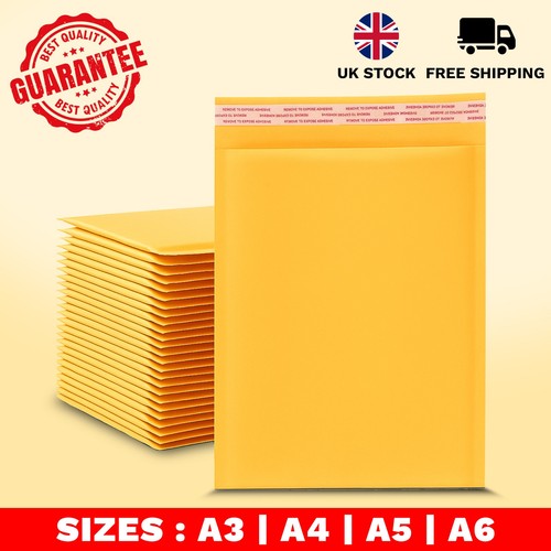 Gold padded bubble envelopes - padded,