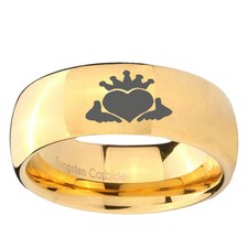 Irish Claddagh Engraved