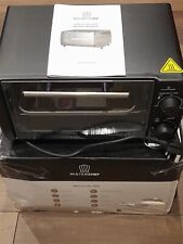 MisterChef Electric Mini Oven 10L Countertop with Rack and Tray for Tabletop