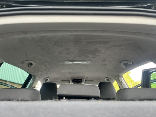 Silver suede headlining - suede,