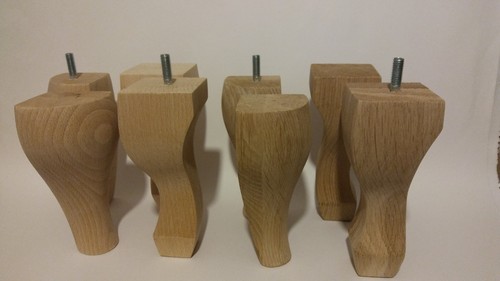 Wooden furniture legs - 4x,