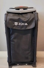 Zuca Pro Artist Rolling Sport Bag Cart Black Zip Close Sturdy Organizer Travel