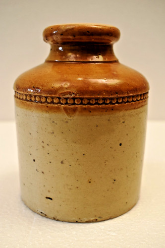 Antique brown stoneware - stoneware, crock