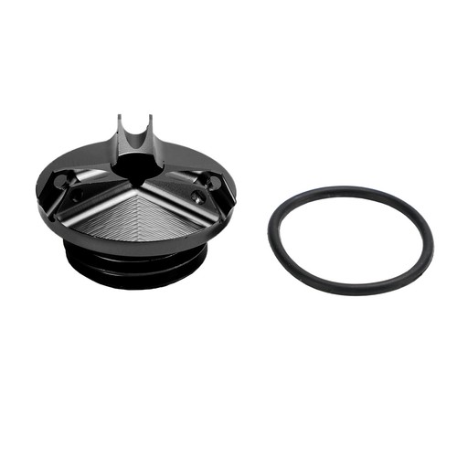 Black oil filler - black, cap