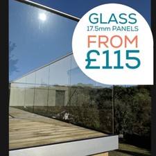 17.5mm Toughened Glass Balustrade Panels FROM £115!