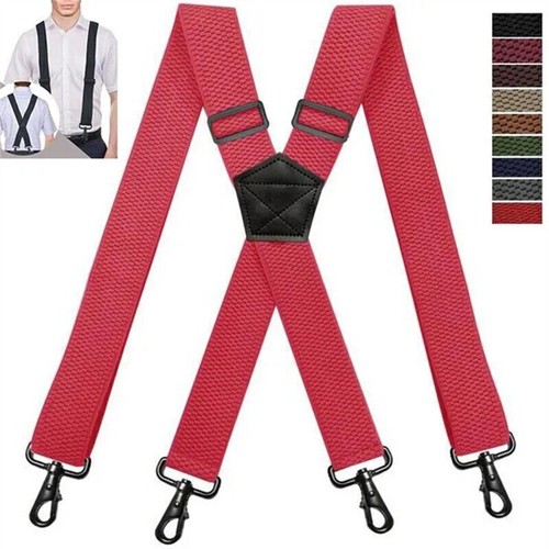 Heavy duty elastic suspenders - elastic,