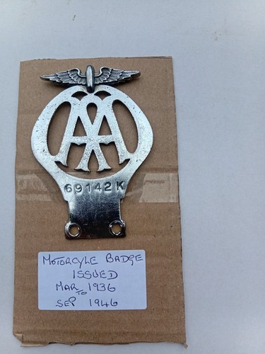 Vintage badge aa - aa, car