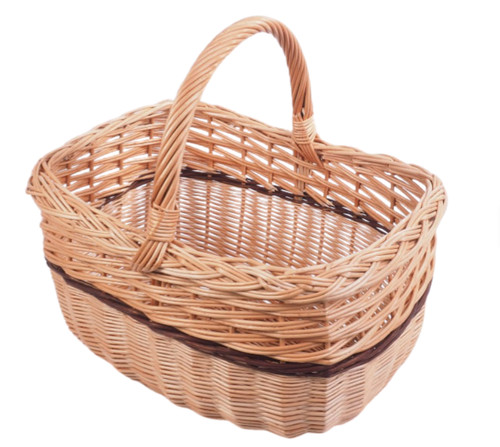 Wicker basket shopping - basket,