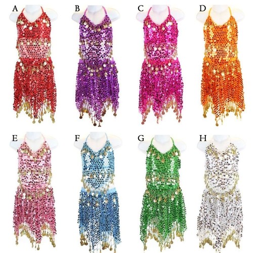 Girls kids belly dance sequin - belly,
