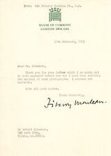 WW2 founding SAS veteran & covert ops hero Fitzroy Maclean signed letter