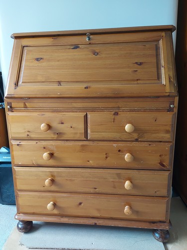 Ducal pine bureau vintage - bureau,