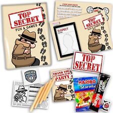 Top Secret Spy Themed Pre-Filled Party Bags for Children's Unisex Birthday