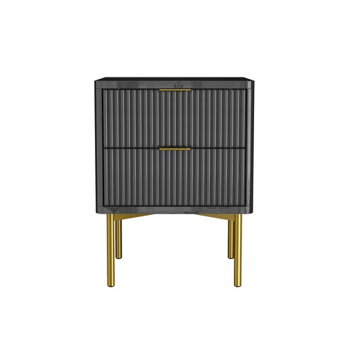 Bedside table grey - bedside,