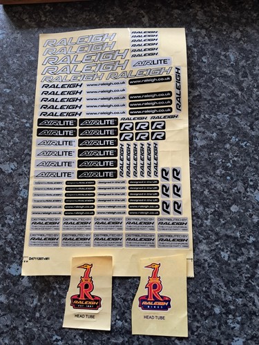 Raleigh vinyl decal stickers - decal,