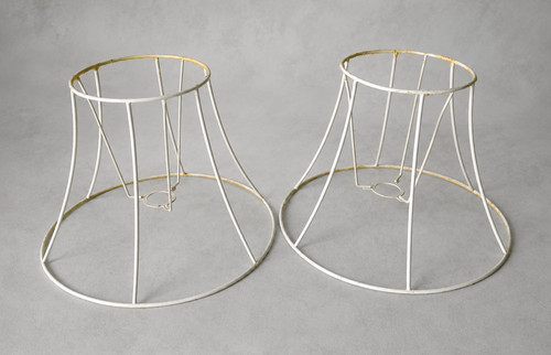 Vintage wire lampshade frames - wire,