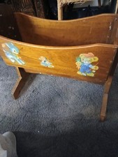 Vintage Rocking Doll's Crib