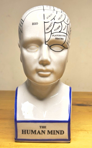 Ceramic glazed phrenology - ceramic,
