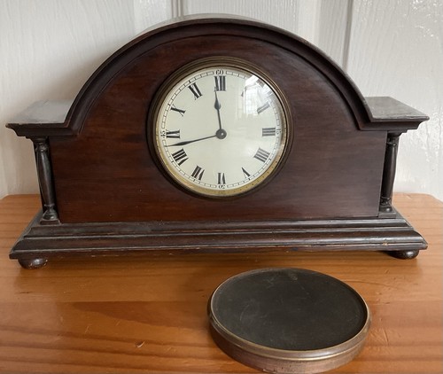 Vintage mantel clock swiss - mantel, clock,