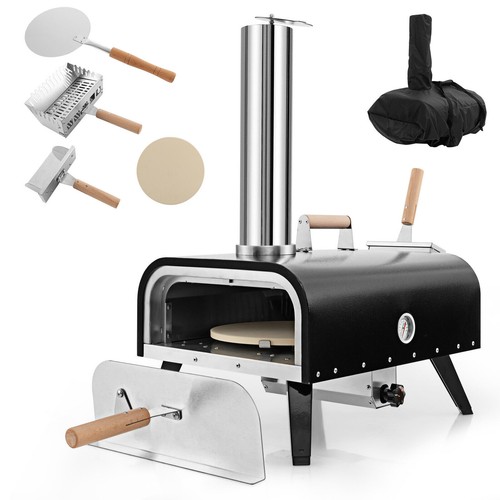 Outdoor rotatable pizza oven - rotatable,