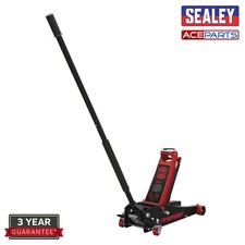 Sealey 3040AR Premier Trolley Jack 3 Tonne Ton Rocket Lift Orange Car Van Garage
