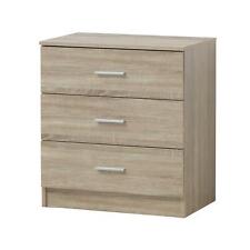 Sonoma Oak Chest of Drawers Bedroom Furniture Storage Bedside Cabinet 3 Drawer